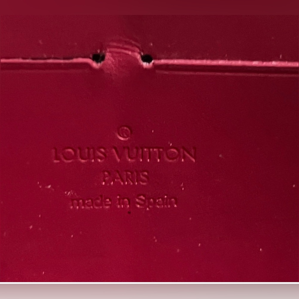 Louis Vuitton Limited Edition Monogram Vernis Rose-Indien Red/Purple Wallet - Picture 3 of 11